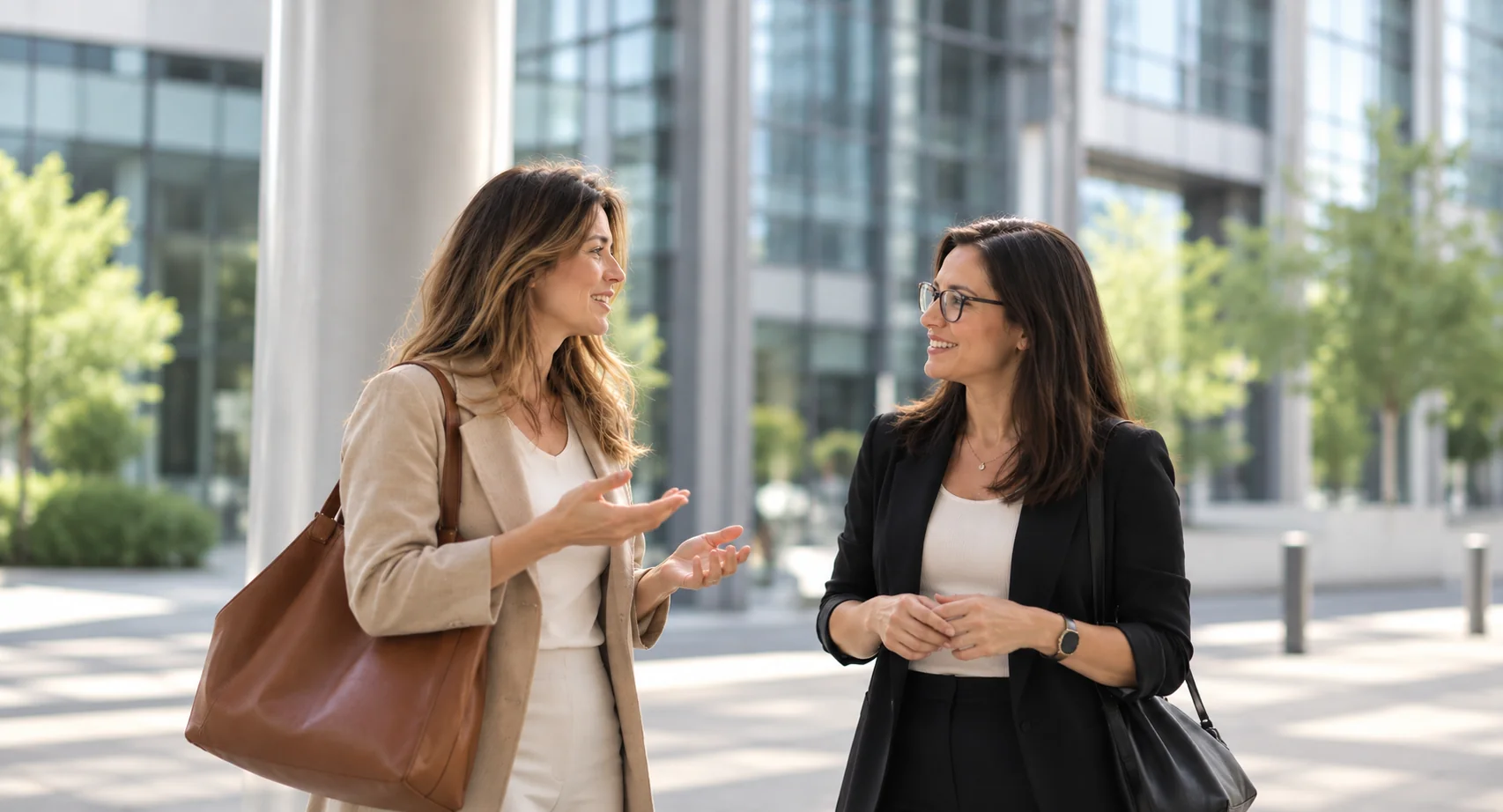 Professional matchmaker speaking with a woman in Australia
